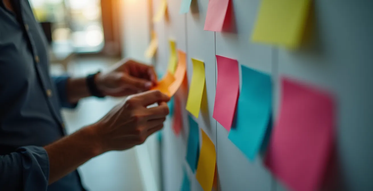 Visualisierung eines Content-Kanban-Boards für kleine Teams