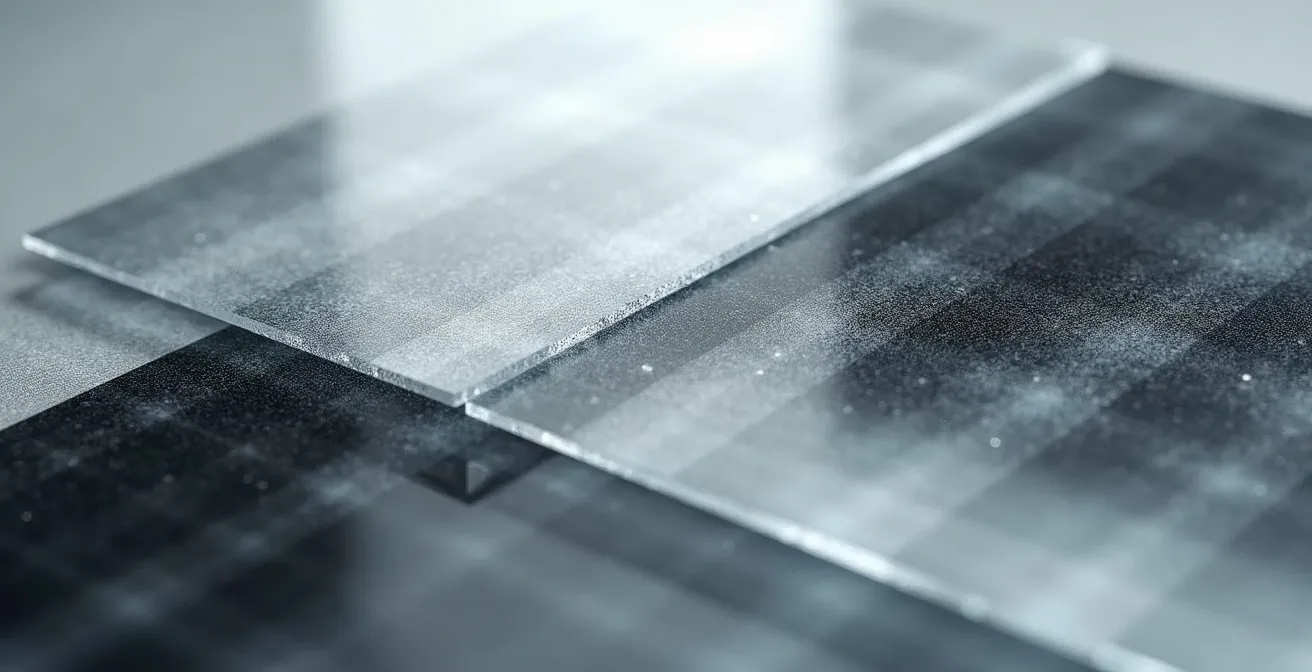 Abstrakte Darstellung von Kontrastverhältnissen in verschiedenen Beleuchtungsmodi