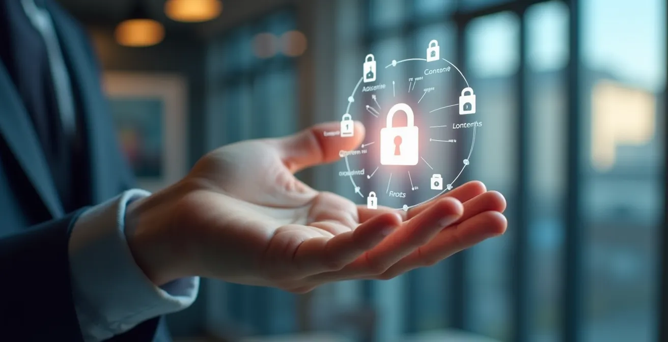 User Journey durch mehrstufigen Download-Prozess mit transparenten Datenschutz-Stationen