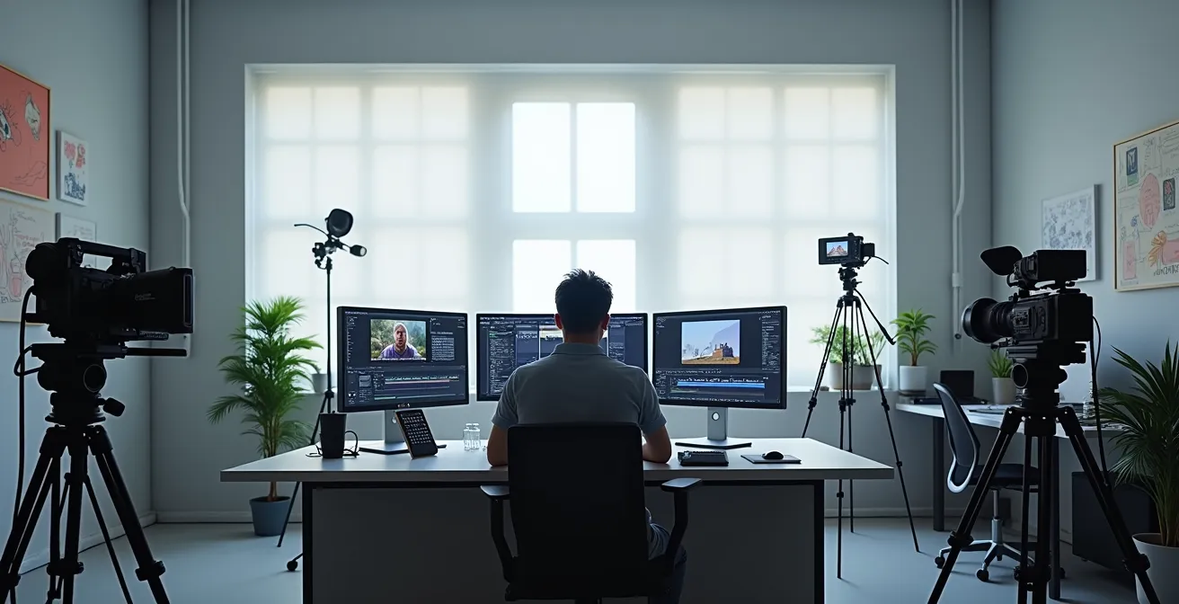 Professionelle Videoproduktion mit verschiedenen Stilrichtungen für B2B-Kommunikation