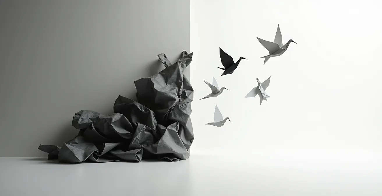 Visueller Workflow, der die Umwandlung von Kundenbeschwerden in innovative Produkt-Features zeigt.