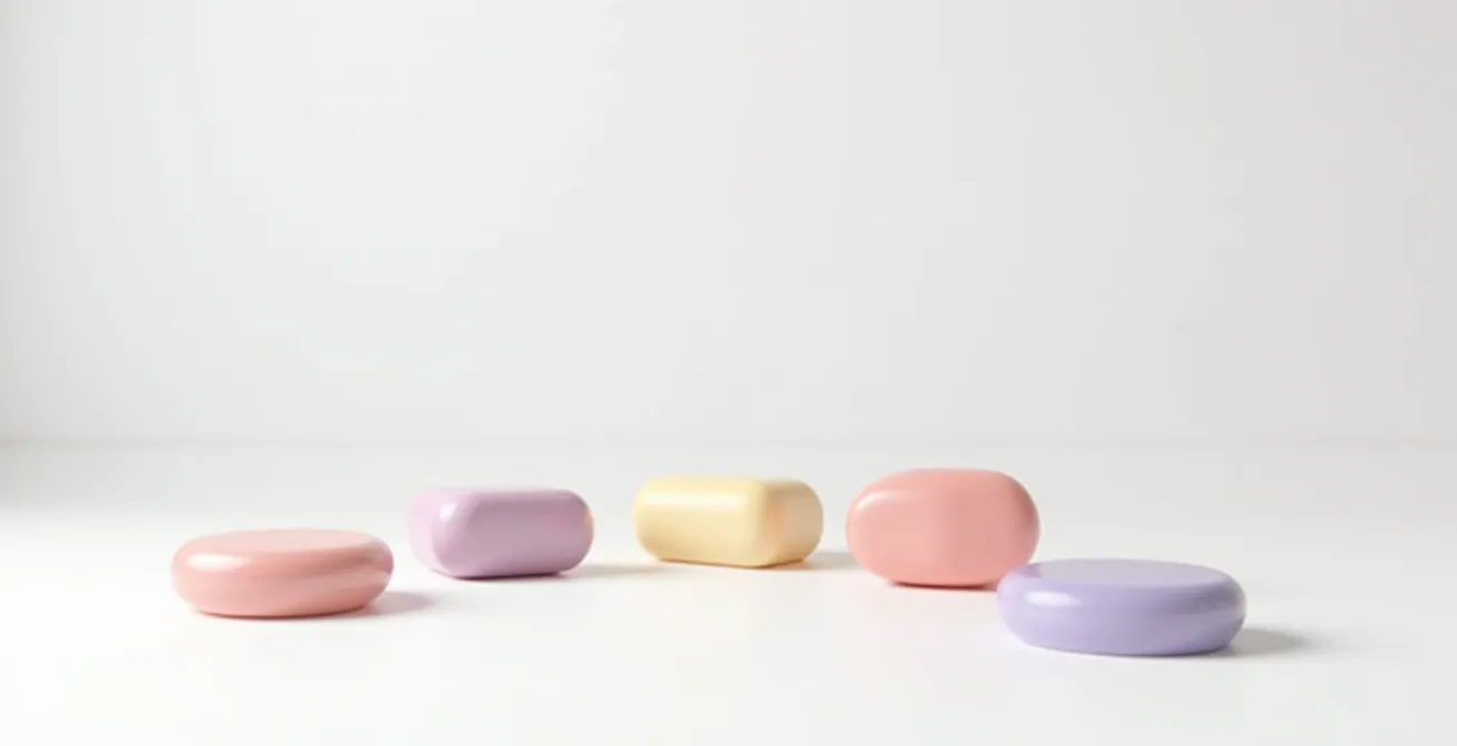 Verschiedene Call-to-Action Button-Designs in abstraktem Layout