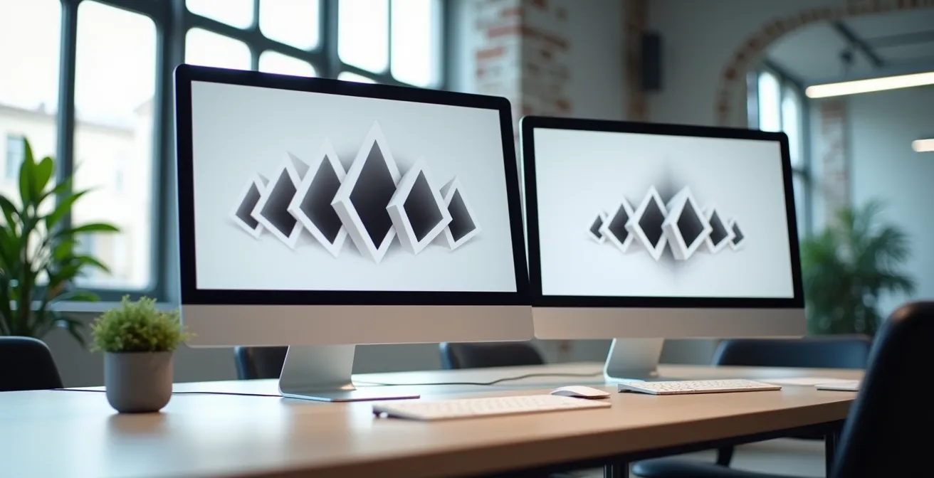 Vergleich der Dateigröße und Schärfe zwischen SVG und hochauflösendem PNG auf Retina-Display