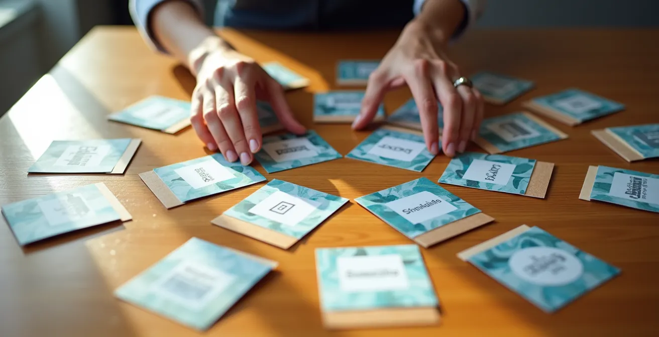 Visualisierung einer Themencluster-Strategie als Netzwerk